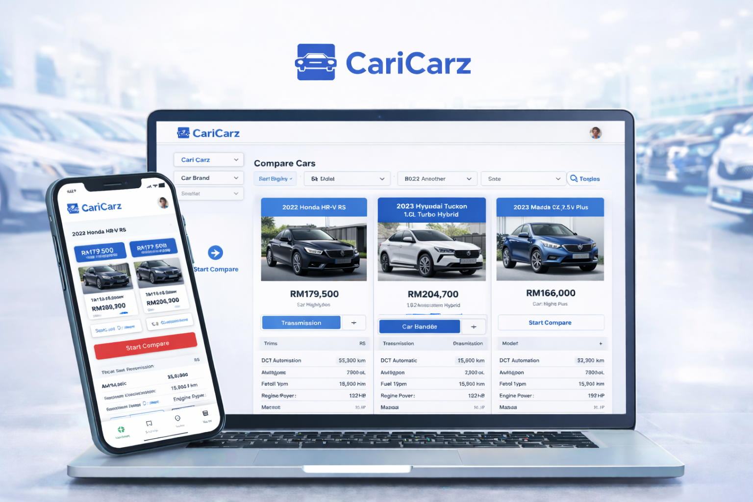 CariCarz — Compare cars UI
